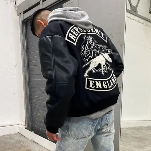 Campera de Cuero Represent san la muerte